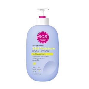 Vanilla Cashmere Shea Body Lotion – 24HR Moisturizing, Lightweight & Vegan Skin Care | 16 fl oz