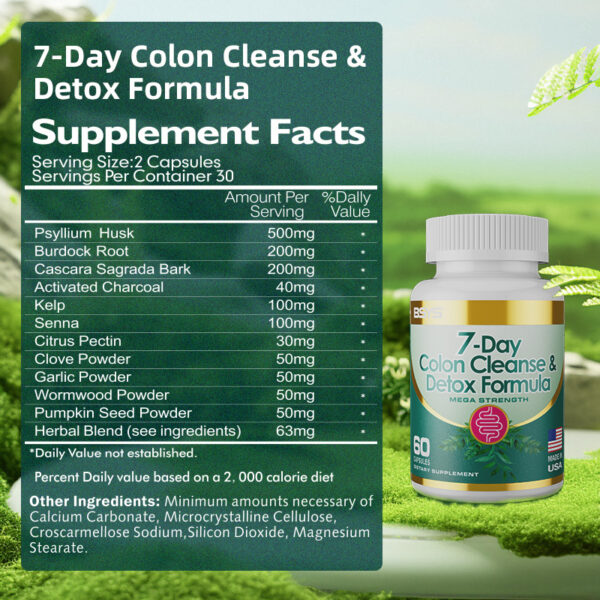 Best 7-Day Colon Detox Cleanse – Natural Digestive Support - Image 2