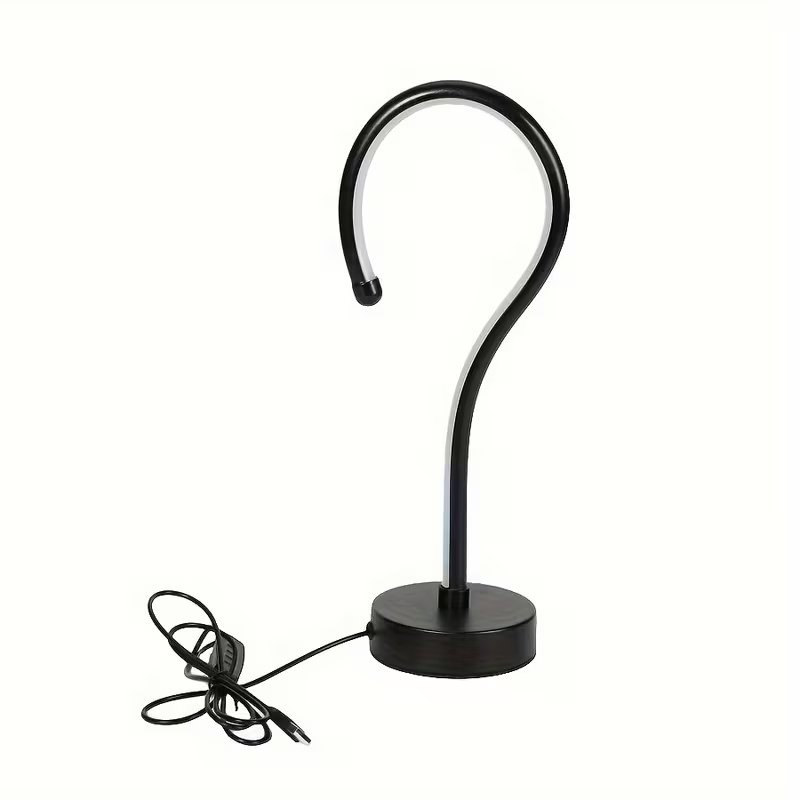 acbe29ff-6bf4-4652-b653-6561b31449d2.jpg 2PC Creative Question Mark Shape Table Lamp, USB Three-color Dimming Desktop Decoration Table Lamp - Image 6